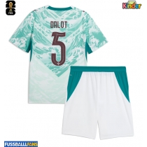 Portugal Diogo Dalot #5 Auswärts Trikotsatz Kinder WM 2026 Kurzarm (+ Kurze Hosen)